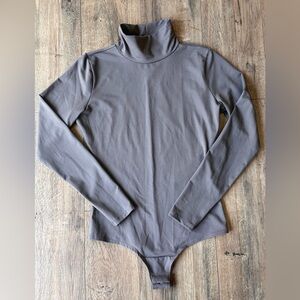 SPANX Gray Turtleneck Bodysuit S